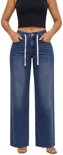 ZPIUO Drawstring Wide-Leg Jeans product image 4