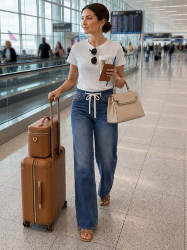 ZPIUO Drawstring Wide-Leg Jeans product image 5