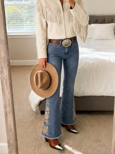 ZPIUO Floral Embroidered Flare Jeans product image 5