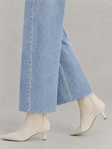 ZPIUO High-Rise Cropped Straight-Leg Jeans product image 4